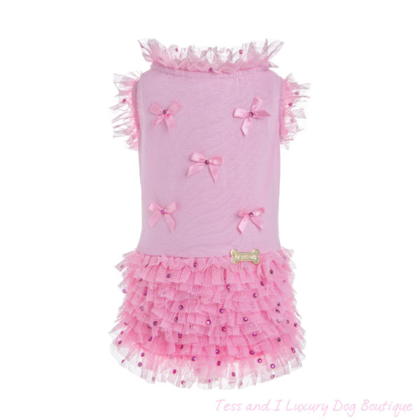 FOR PETS ONLY-FUCHSIA RUCHES DRESS-LIMITED EDITION