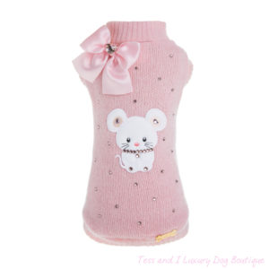 FOR PETS ONLY-MY DIAMOND TOPOMIO PULL PINK WOOL-LIMITED EDITON