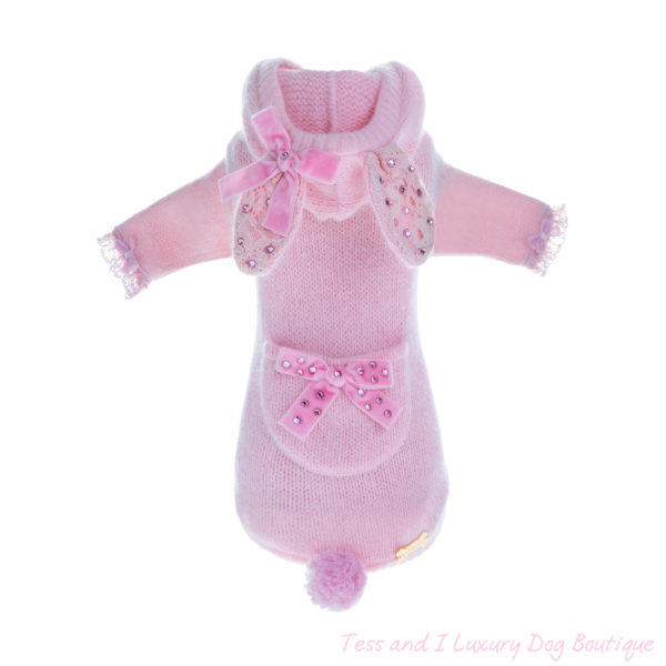 FOR PETS ONLY-BUNNY WOOL PULL PINK-LIMITED EDITION
