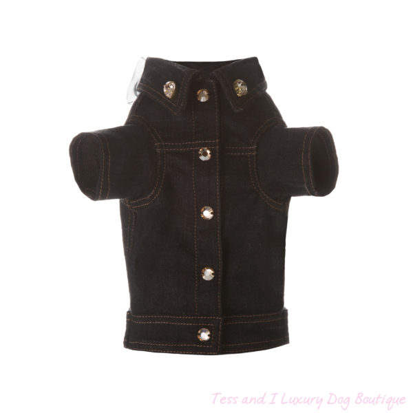 FOR PETS ONLY-VOGUE JEAN JACKET ALL SWAROVSKI-LIMITED EDITION - Image 2
