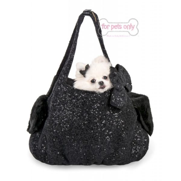 FOR PETS ONLY-LA LUMIERE ALL BLACK WOOL BAG - LIMITED EDITION - Image 3