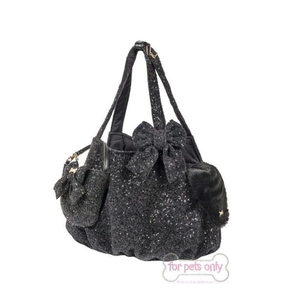 FOR PETS ONLY-LA LUMIERE ALL BLACK WOOL BAG - LIMITED EDITION - Image 2