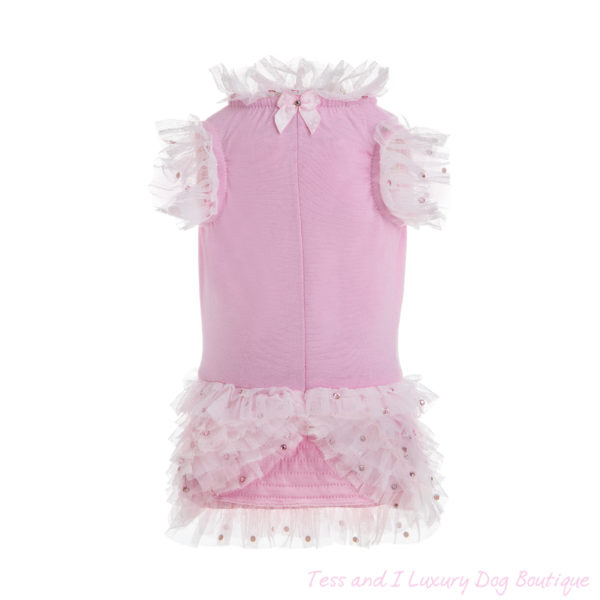 FOR PETS ONLY-BABY PINK RUCHES DRESS-LIMITED EDITION - Image 2