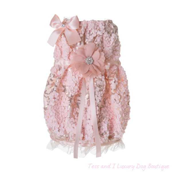 FOR PETS ONLY-NUDE DOLL LACE  DRESS-COUTURE COLLECTION