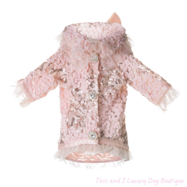 FOR PETS ONLY-NUDE DOLL LACE SHIRT JACKET-COUTURE COLLECTION
