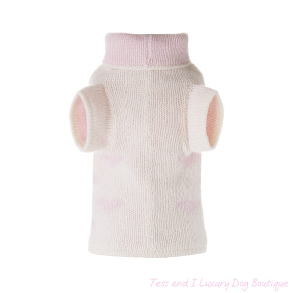 FOR PETS ONLY-PINK HEART REVERSIBLE CASHMERE PULL-LIMITED EDITION - Image 4
