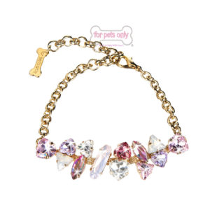 FOR PETS ONLY-FABULOUS BIJOUX PINK NECKLACE