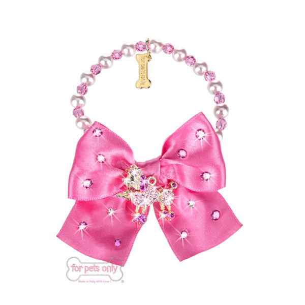 FOR PETS ONLY-POODLE FUCHSIA NECKLACE
