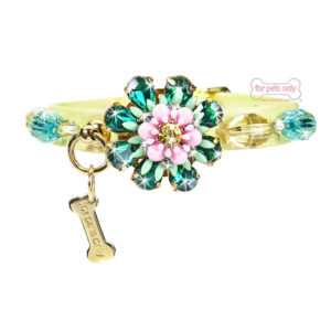 FOR PETS ONLY-PARTY FLOWER COLLAR-YELLOW