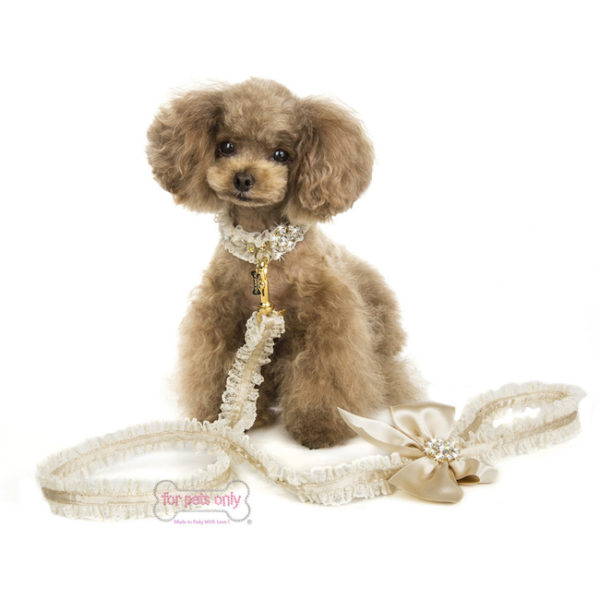FOR PETS ONLY-COCKTAIL PARTY LINGERIE LEASH-BEIGE - Image 2