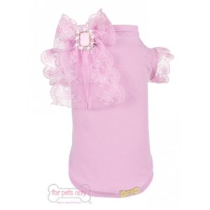 FOR PETS ONLY- COCKTAIL PARTY T-SHIRT PINK