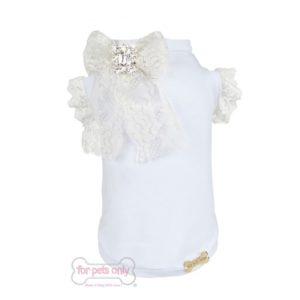 FOR PETS ONLY-COCKTAIL PARTY T-SHIRT WHITE