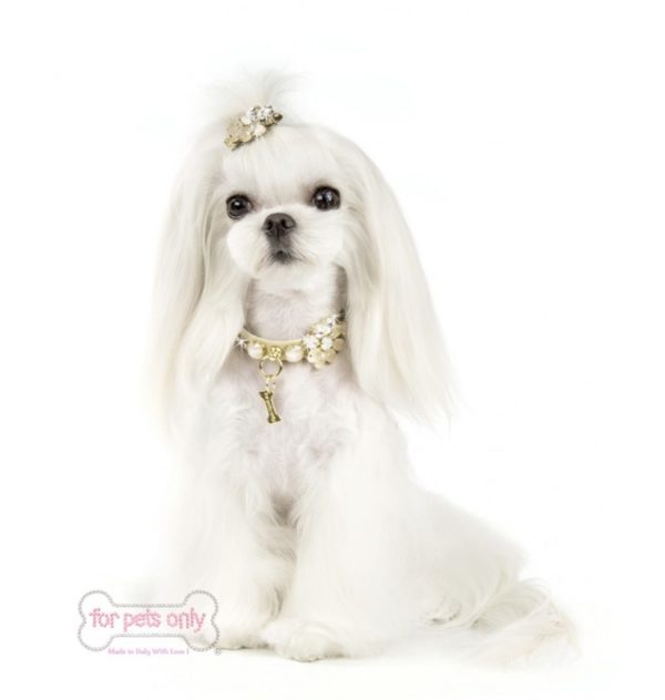 FOR PETS ONLY-CREAM FLOWER COLLAR - Image 2
