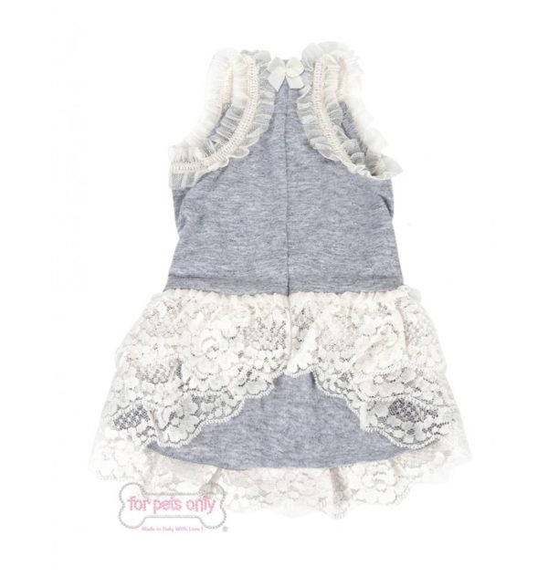FOR PETS ONLY-GIRLY GREY DRESS - Image 2
