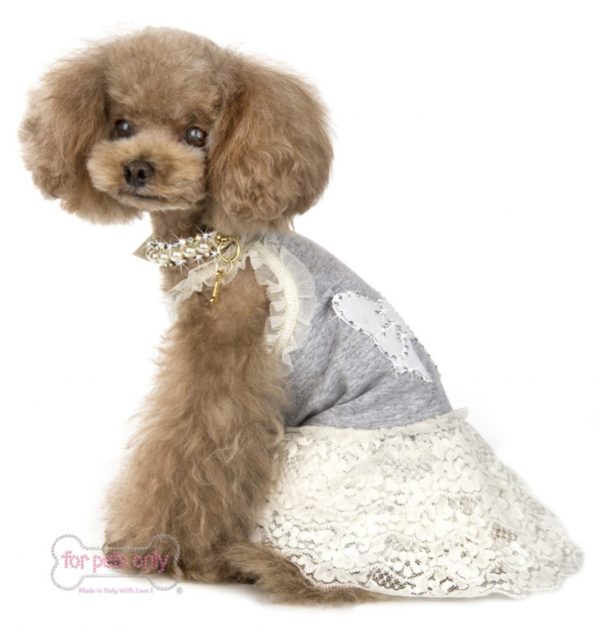 FOR PETS ONLY-GIRLY GREY DRESS - Image 3