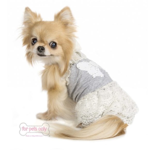 FOR PETS ONLY-GIRLY GREY DRESS - Image 4
