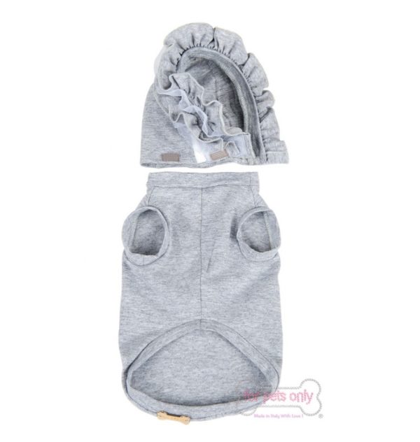 FOR PETS ONLY-ROMANTIC RUFFLES T-SHIRT GREY - Image 2