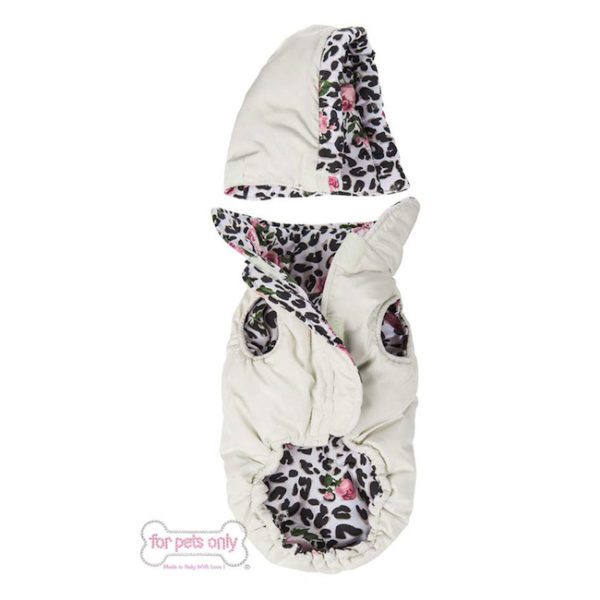 FOR PETS ONLY-ROMANTIC LEO ROSES REVERSIBLE RAINCOAT - Image 3