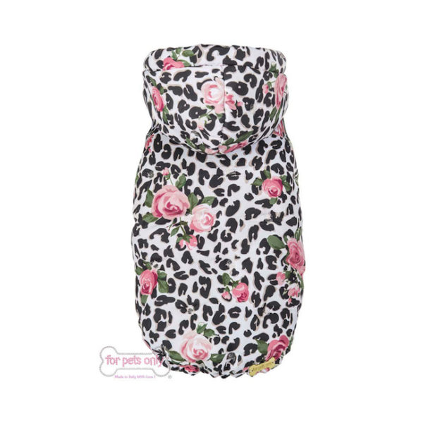 FOR PETS ONLY-ROMANTIC LEO ROSES REVERSIBLE RAINCOAT