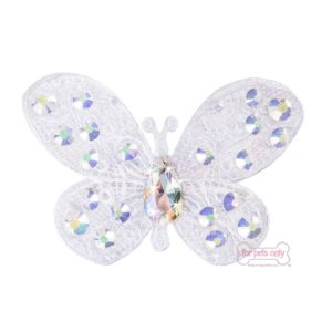WHITE BUTTERFLY HAIR CLIP