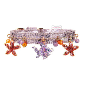 FOR PETS ONLY-DREAM SEA PINK ALCANTARA COLLAR