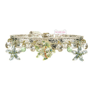 FOR PETS ONLY-DREAM SEA GOLD ALCANTARA COLLAR