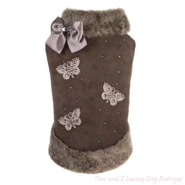 FOR PETS ONLY-Butterfly lamb shearling coat-couture collection