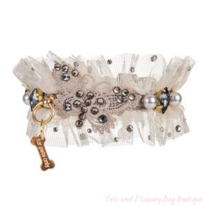 FOR PETS ONLY-SNOW PRINCESS NATURAL COLLAR-COUTURE COLLECTION