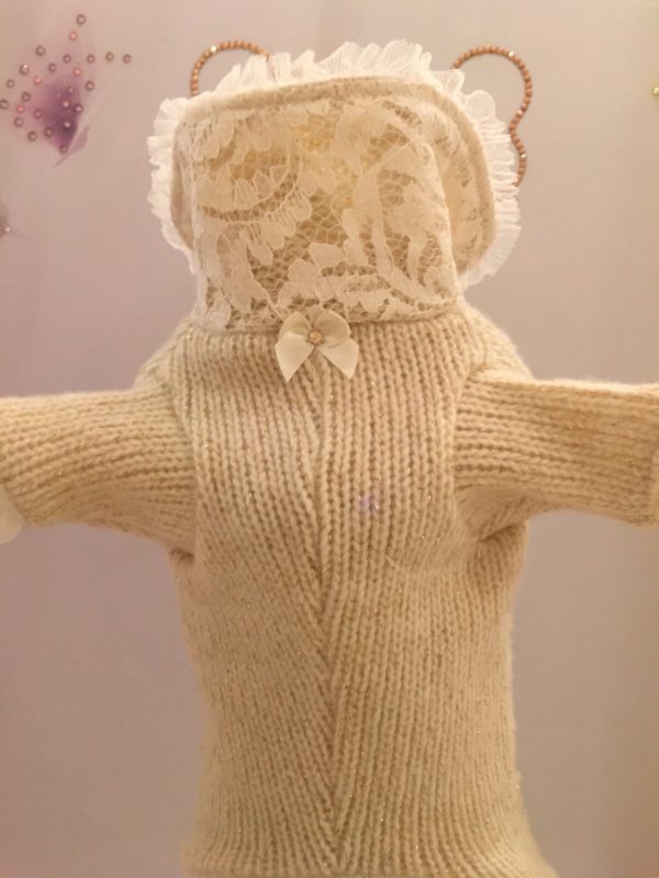 FOR PETS ONLY-SNOW PRINCESS CREAM WOOL PULL-COUTURE COLLECTION - Image 2
