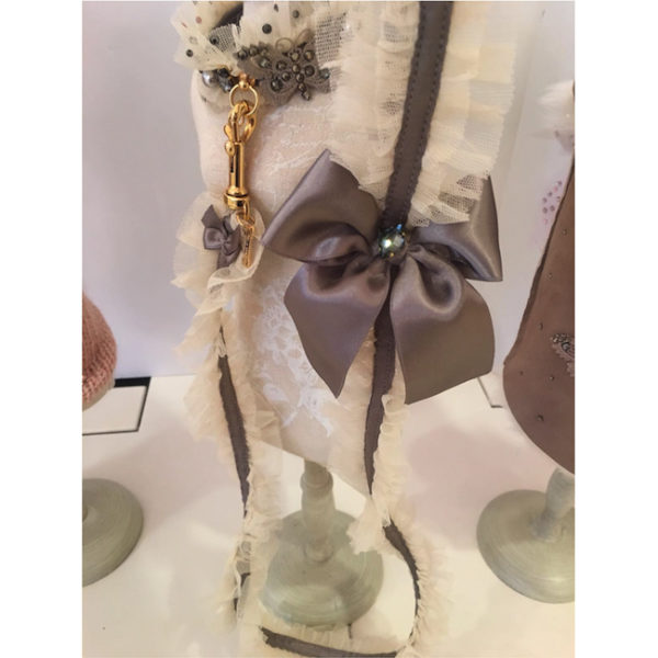 FOR PETS ONLY-SNOW PRINCESS NATURAL LINGERIE LEASH-COUTURE COLLECTION - Image 2