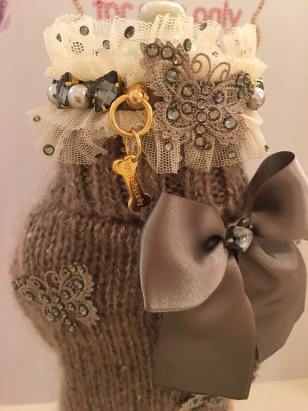 FOR PETS ONLY-SNOW PRINCESS NATURAL COLLAR-COUTURE COLLECTION - Image 3
