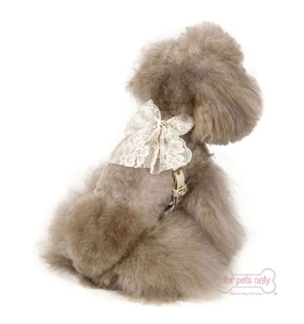 Lace Bow harness-Cream - Image 2