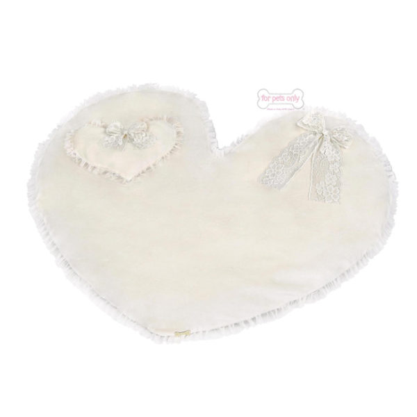 MY HEART PILLOW-CREAM For pets only