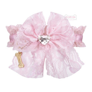 Lace Bow collar-Pink