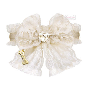 Lace Bow Collar-Beige