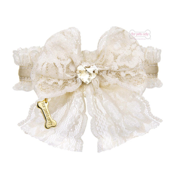 Lace Bow Collar-Beige