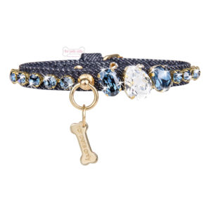 Designer Blue Denim Collar