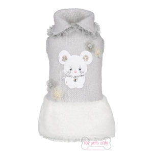 Topomio and snow grey wool dress