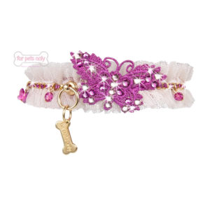 Hot pink butterfly fuchsia collar