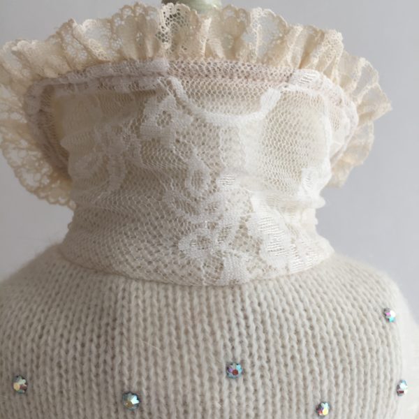 Butterfly off-white wool pull-Limited Edition - Image 3