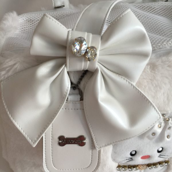 White Topomio Eco Fur bag-Limited Edition - Image 3