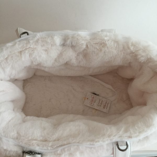 White Topomio Eco Fur bag-Limited Edition - Image 4