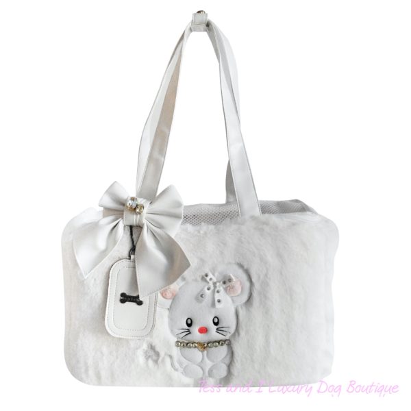White Topomio Eco Fur bag-Limited Edition