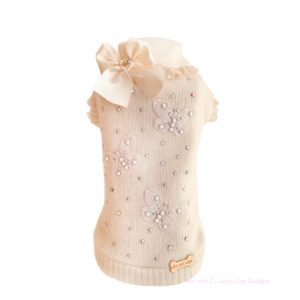 Butterfly off-white wool pull-Limited Edition