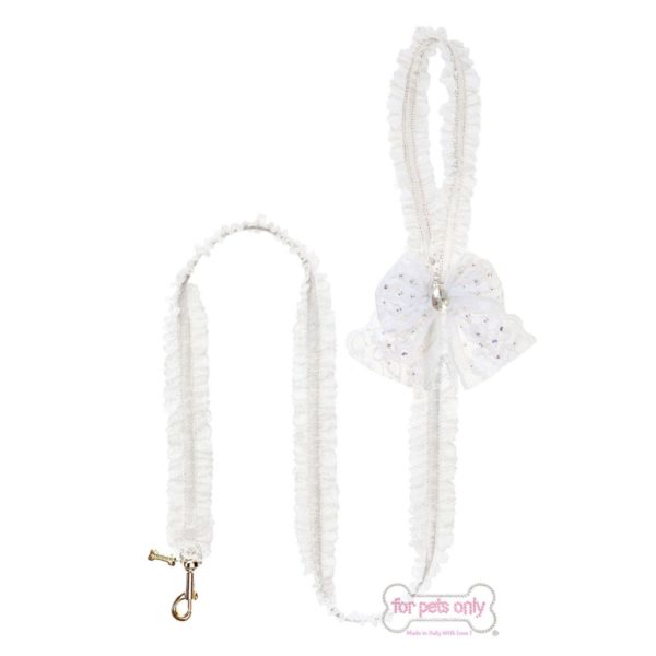 Lingerie leash white lace -20 years collection
