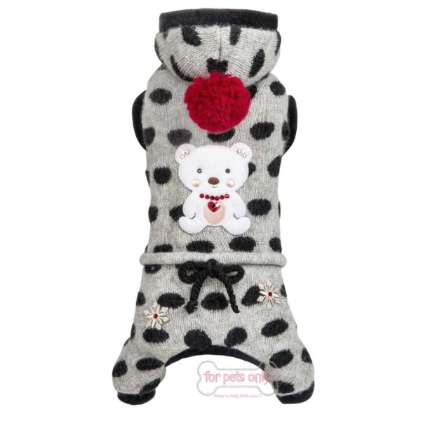 Christmas bear wool grey 4-limited edition