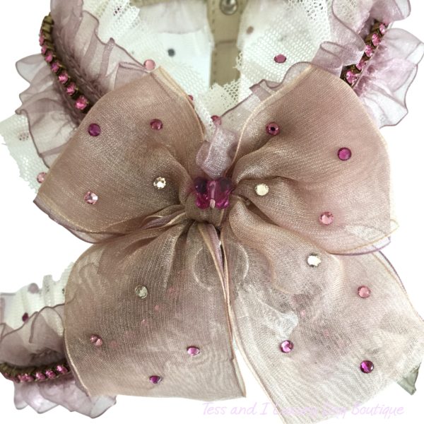 NATURAL BEAUTY RIBBON pink-beige Harness Couture collection - Image 2