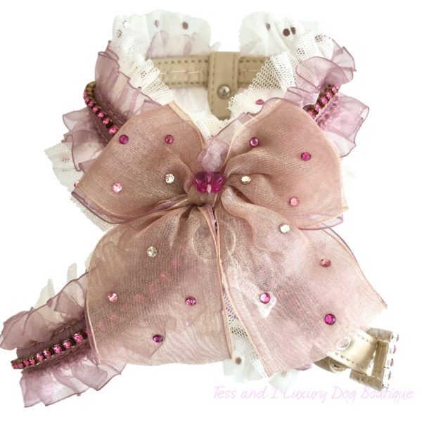NATURAL BEAUTY RIBBON pink-beige Harness Couture collection