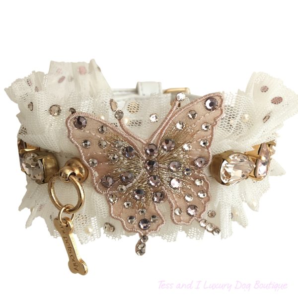 Natural beauty pink Butterfly collar-limited edition