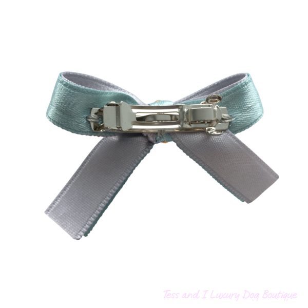 Precious blue ribbon hair clip-limited edition - Image 2